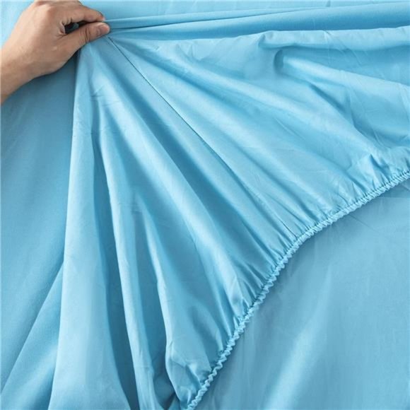 6Pcs Mermaid Scale Comforter Sets TwinSize,3D Pink Glitter Bed in A Bag for Teen - Picture 4 of 7